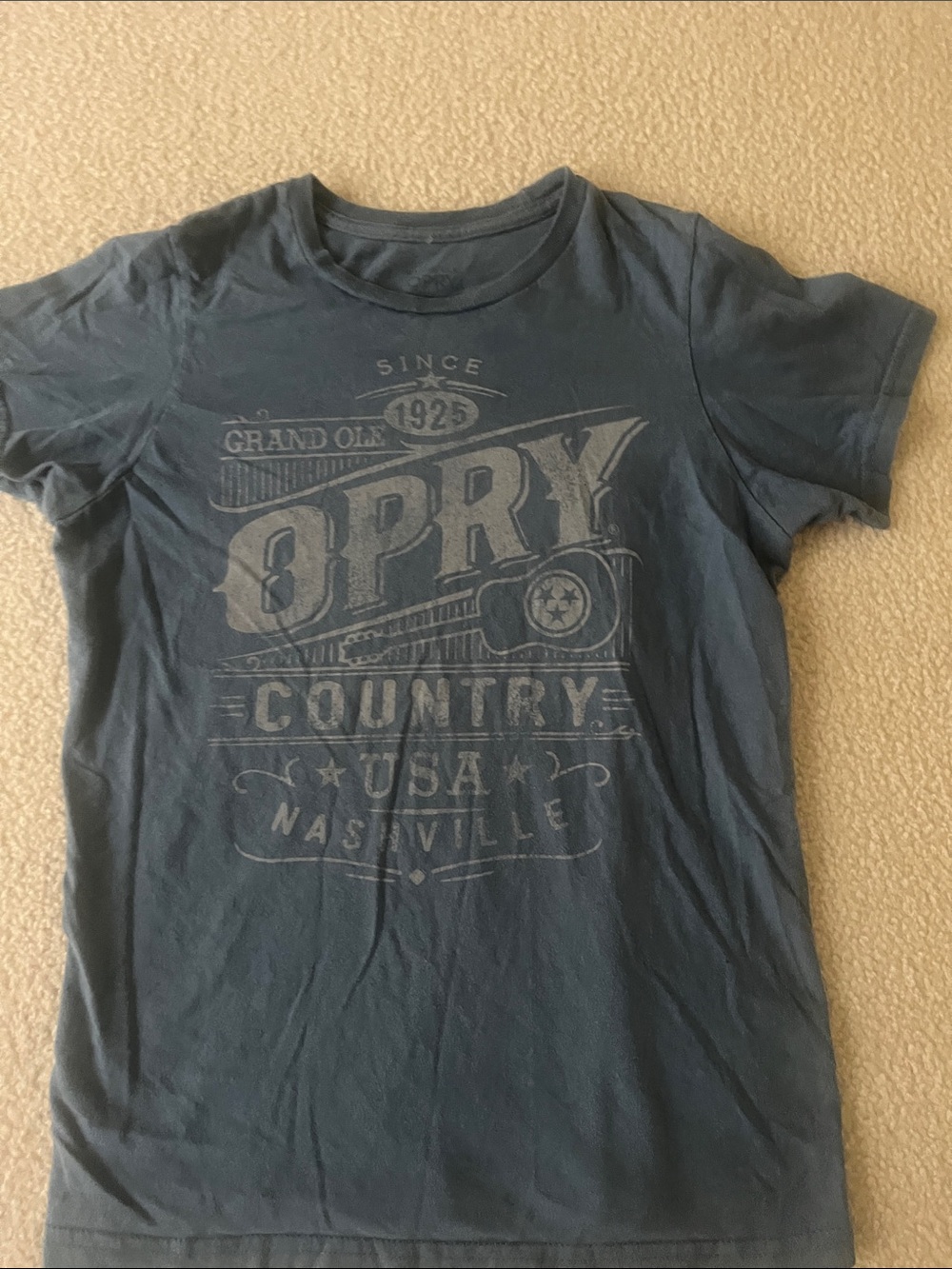 Grand Ole Opry Nashville Kids Short-Sleeve Graphic Tee in Slate Blue